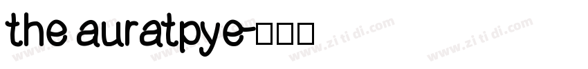 the auratpye字体转换